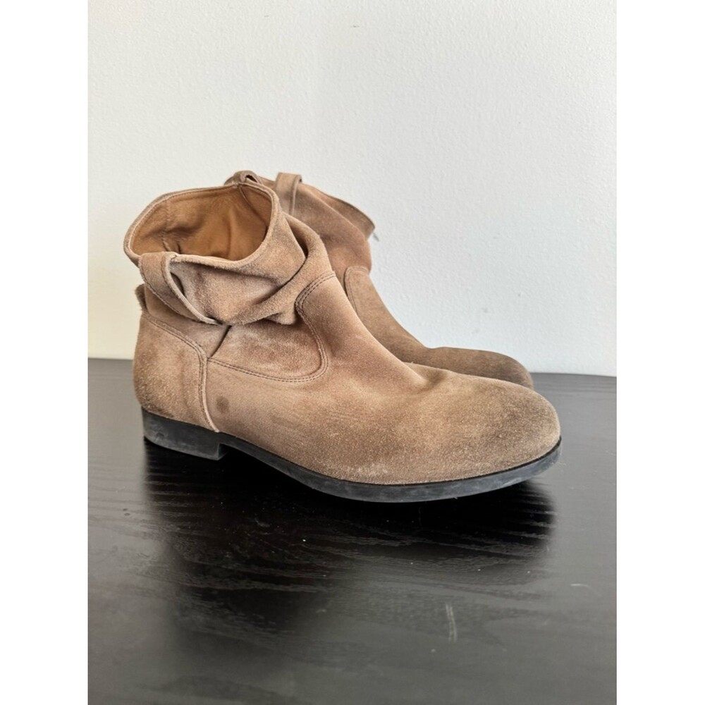 Birkenstock Taupe Suede Ankle Boots Slouchy Booties